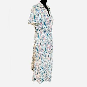 Wayward Fancie Folk Floral Maxi Dress Size Medium Cotton Maxi Bohemian